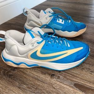 Nike Blue and Yellow Athletic Shoes